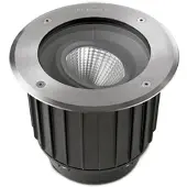LEDS-C4 LED inbouwspots voor vloer, rond, buitenshuis, Gea , 55-9906-CA-CK, zilver