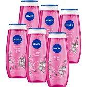 Nivea Floral Passion Douchegel - Shower Gel- met Vitamine C & E - Voordeelverpakking - 6 x 250ml