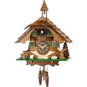 Engstler - 444_Q - Koekoeksklok - Kwarts - Notenhout - 31 cm