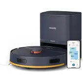 Philips HomeRun 2000-serie Robotstofzuiger Met Dweilfunctie en Automatisch Leegstation – XU2100/15 – 6000 Pa Sterke Zuigkracht – Compact Design