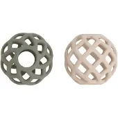 Babys Only Speelbal urban green/warm linen - 2-pack