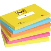 3M Post-it notes Energetic Colours 76 x 127 mm (6 stuks)