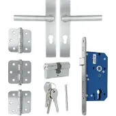 ODShop complete set voor poortdeuren PC72 rvs