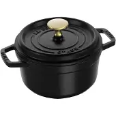 Staub Ronde Cocotte 16 cm - zwart 1,4 l
