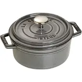 Staub Ronde Cocotte 12 cm - grafietgrijs 0,4 l