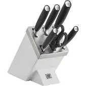 Zwilling All Star 1022776, 7-delige messenset met messenblok, wit/zilver