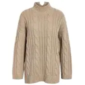 Noisy May Gebreide pullover met opstaande kraag en wol, model 'HAYDA'
