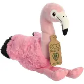 ECO NATION Pluchen Knuffel - Flamingo - 24 cm - Flamingo