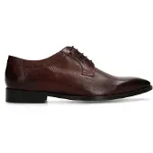 Black Label Burgundy leren veterschoenen | Maat adult