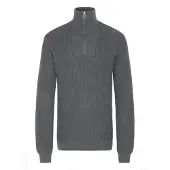 Blend Trui ' BHDENO HALFZIPP ' donkergrijs