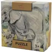 Mama Maluje 60-delige puzzel met olifanten
