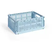 HAY Opbergbox Colour Crate Medium Soft Blue