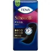 Tena 10x Silhouette Pads Black Mini 18 Stuks