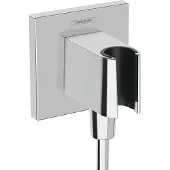 Hansgrohe fixfit e muuraansluitbocht met handdouchehouder, chroom