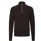 Casual Friday Trui ' CFHEINE halfzip ' zwart