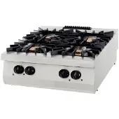 Maxima Premium Kookplaat - 4 Pitten - Dubbel - 90 cm Diep - Gas