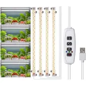 INF Plantverlichting kweeklamp voor kamerplanten, met volledig spectrum en timer White