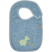 Sterntaler Slabbetje Dino Rexi met drukknoop blauw