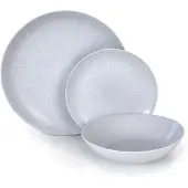 Barazzoni Serviesrek, 3-voudig, porselein, grijs