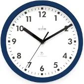 OEM 74669 Nardo radiogestuurde wandklok, 20 cm, middernachtblauw