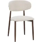 Furnihaus Celia Eetkamerstoel - Beige Walnoot - Comfortabel en duurzaam