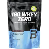 BiotechUSA Iso Whey Zero (Donkere Chocolade) 454 g | Whey eiwit isolaat met een romige textuur en donkere chocoladesmaak