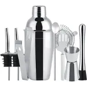 INF Cocktailset RVS Zilver 8 delig