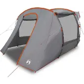 vidaXL Autotent waterdicht grijs en oranje