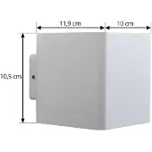 LUCANDE Buitenverlichting , Aaron, Wit, Terras, Aluminium, Modern
