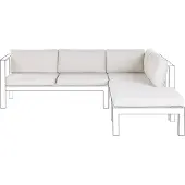 Beliani MESSINA - Kussenhoezen set - Gebroken wit - Polyester