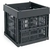 HAY Colour Crate Cube Opslag - Manden Gerecycled Plastic Charcoal - AB634-C262-AC37