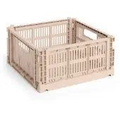 HAY Opbergbox Colour Crate Medium Square Powder