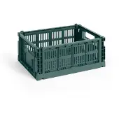 HAY Opbergbox Colour Crate Medium Dark Green