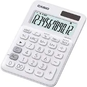 Casio Bureaurekenmachine MS-20UC-BU 12-cijferig display Wit
