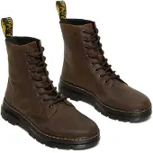 Dr. Martens Veterlaarzen 'Combs' donkerbruin / geel