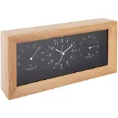 Karlsson Wekker Neat Bamboo Rectangle Black