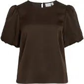 Vila Blouse 'VIEllette' donkerbruin