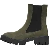ONLY Chelsea boots 'ONLBETTY' chocoladebruin / groen