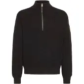 !Solid Trui ' SDRIVER HALFZIP ' zwart