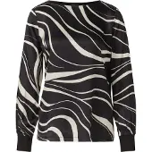 s.Oliver Black Label Blouse zwart / wit