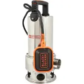 Black & Decker 51758 BXUP1100XDE dompelpomp voor vuilwater (1100 W, maximale opvoer capaciteit 16,5 liter per uur, maximale opvoerhoogte 10,5 meter)