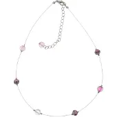Behave – Ketting – Roze Fuchsia – Zilverkleurig – Elegant – Licht – Trendy