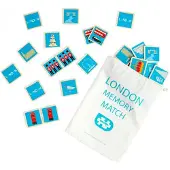 Bigjigs Houten geheugenspel London, educatief speelgoed voor kinderen
