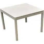 AVH-Collectie Joshua lounge tuintafel 59x59xH43 cm aluminium latte