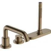 Hansgrohe Tecturis s 3-gats - eengreeps badrandmengkraan - met sbox - geborsteld brons 73447140