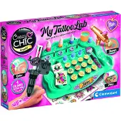 Clementoni - Mijn Tattoo Lab - 4 kleuren pen met stempels en stencils - vanaf 6 jaar