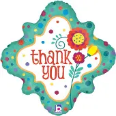 Sempertex Ballon 'Thank you' (bedankt) 45 cm (flat) Folieballon