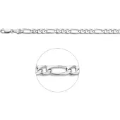Vigor ketting figaro 6 mm - Zilver