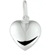 GLAMS hanger hart massief - Zilver