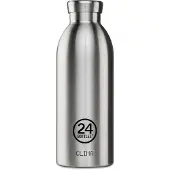 24Bottles Drinkfles 'Clima' zwart / zilver
